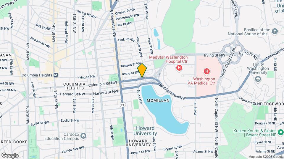 512 Columbia Rd NW Map and Location Details