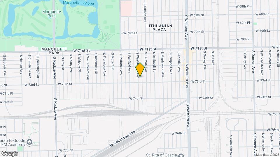 7245 S Washtenaw Ave. Map and Location Details