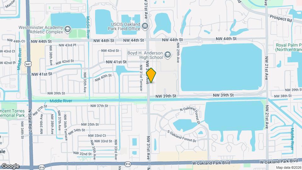 3941 NW 30th Terrace Map and Location Details