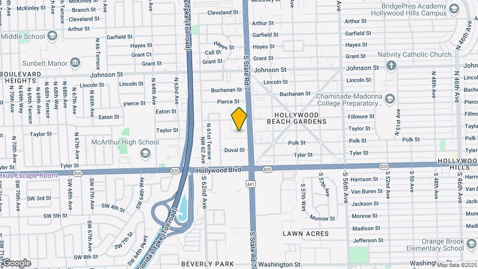 6025 Polk St Mapa y Detalles de la Ubicación