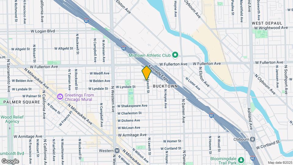 2310 N Leavitt St Map and Location Details