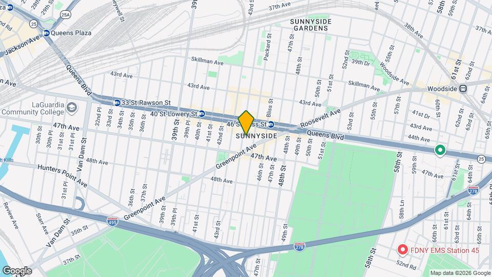 45-35 44th St Mapa y Detalles de la Ubicación