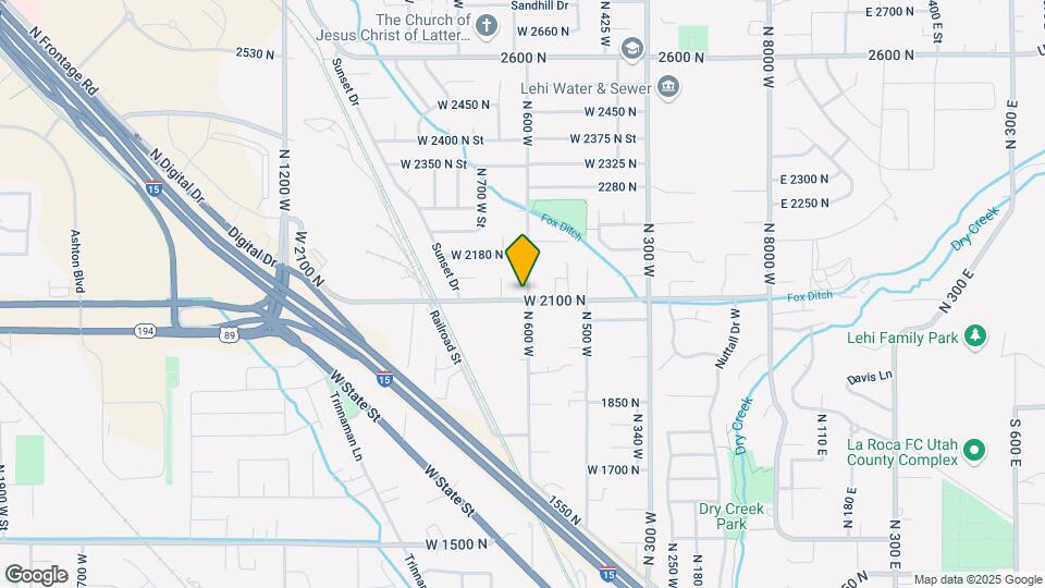 2105 N 600 W Map and Location Details