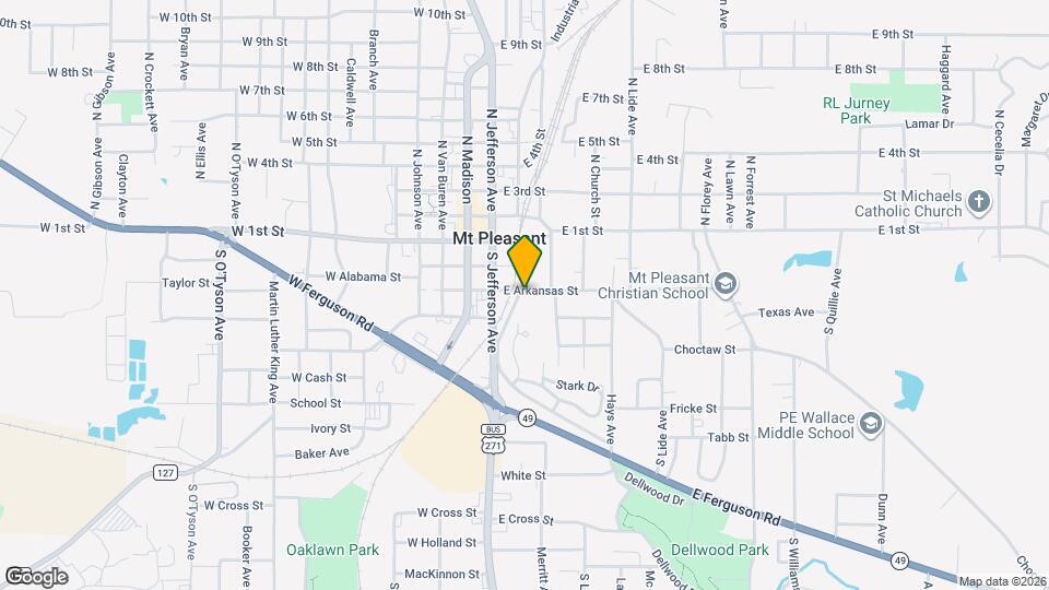 202 E Arkansas St Map and Location Details