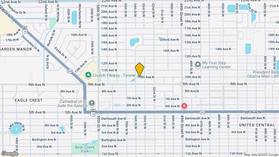 5340 10th Ave N Map and Location Details