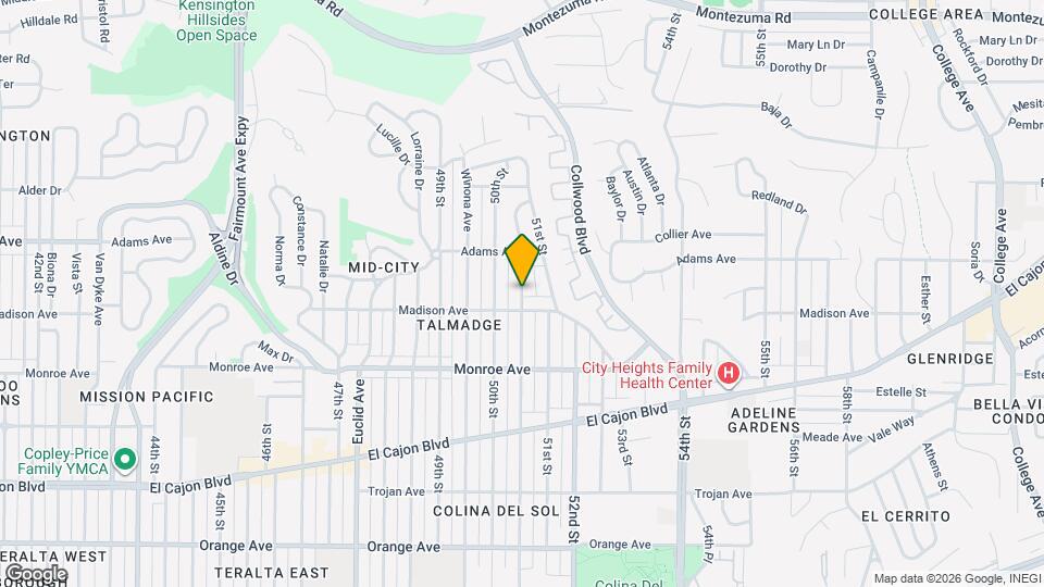 4630 Altadena Ave. Map and Location Details