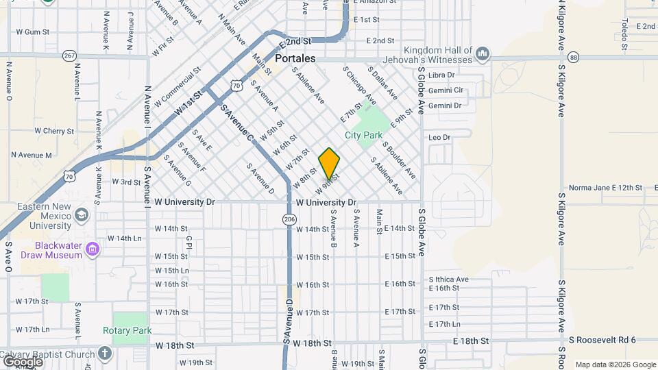 213 W 9th St Map and Location Details