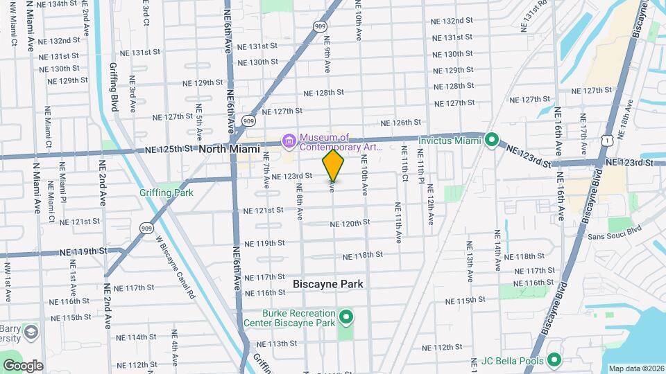 12223 NE 9th Ave Map and Location Details