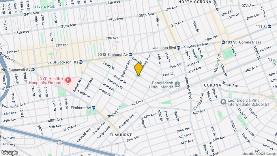 90-12 Whitney Ave Mapa y Detalles de la Ubicación