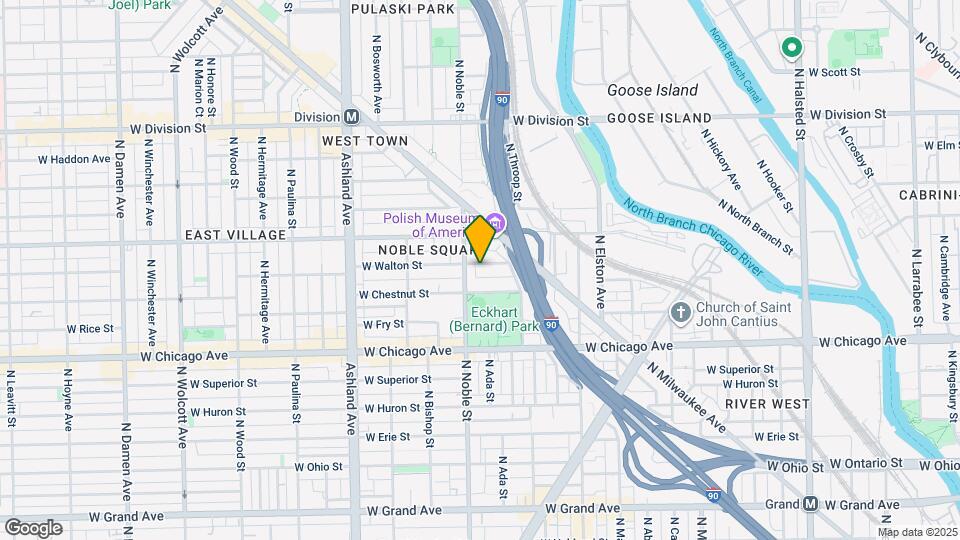 1361 W Walton St, Unit 3 Map and Location Details