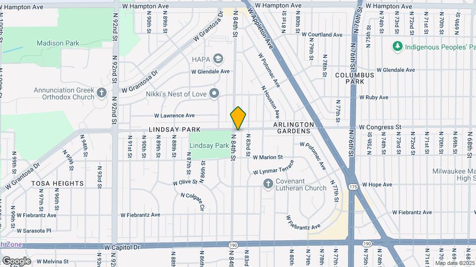 8329 W Congress St Map and Location Details