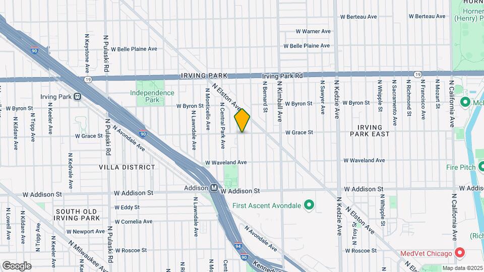 3517-3521 W Grace St Mapa y Detalles de la Ubicación