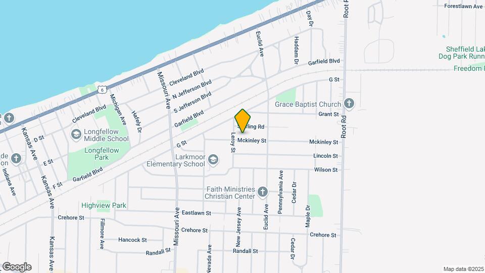 2837 McKinley St Mapa y Detalles de la Ubicación