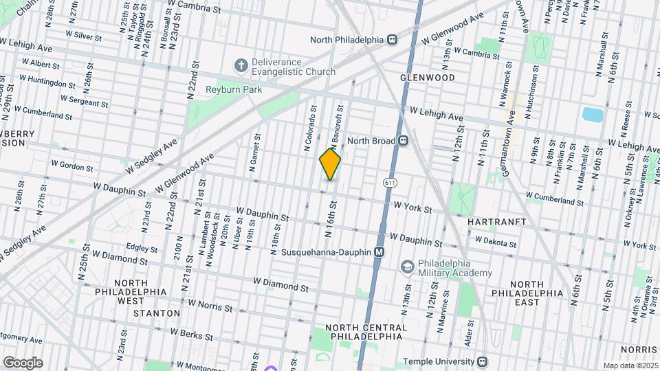 2407 N Bancroft St Mapa y Detalles de la Ubicación