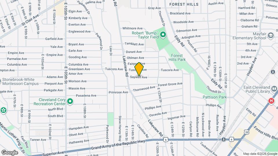 11606 Saywell Ave Map and Location Details