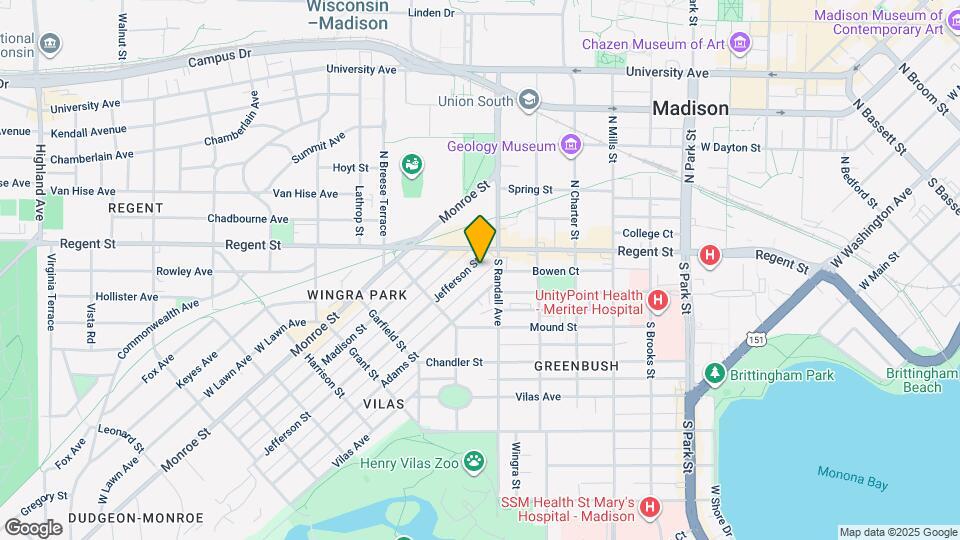 1523 Jefferson St Map and Location Details