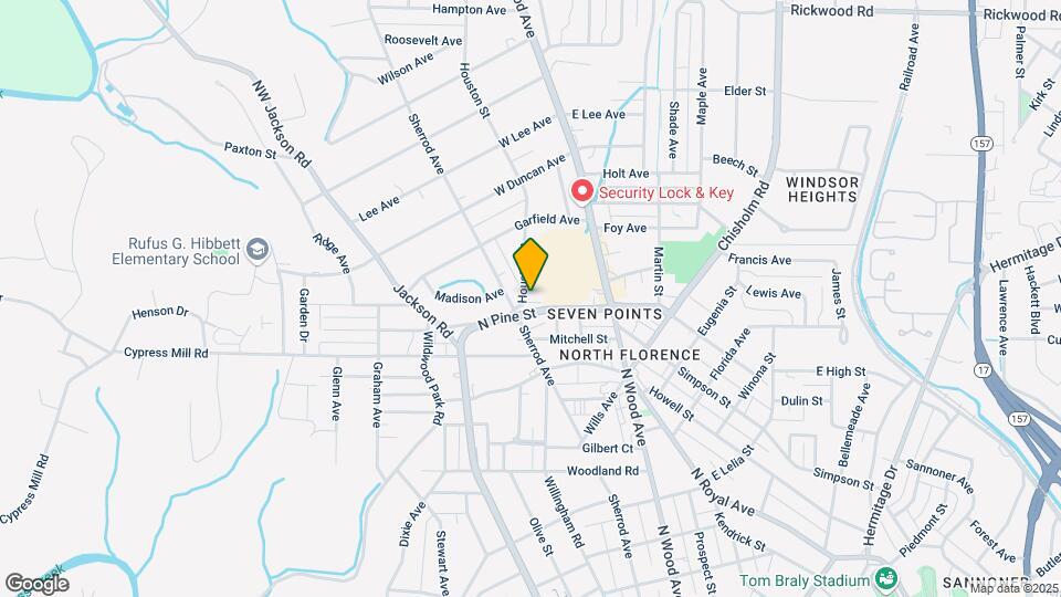1512 Houston St Map and Location Details