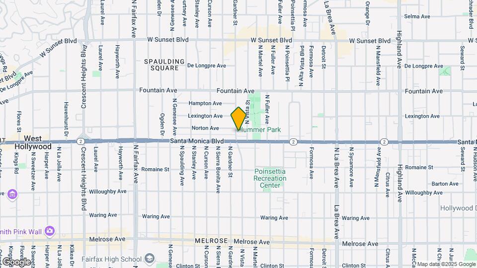 1114 N Gardner St Map and Location Details