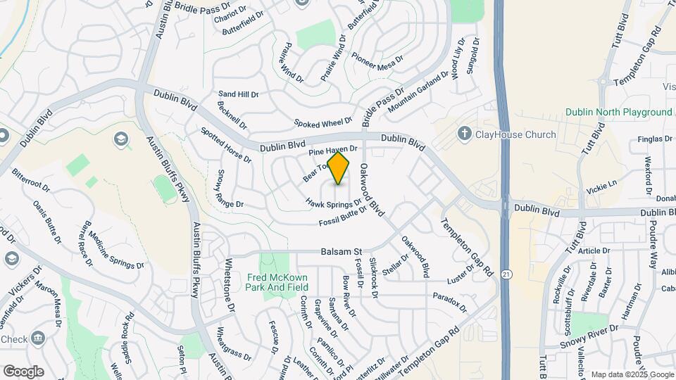 6645 Greylock Dr Map and Location Details