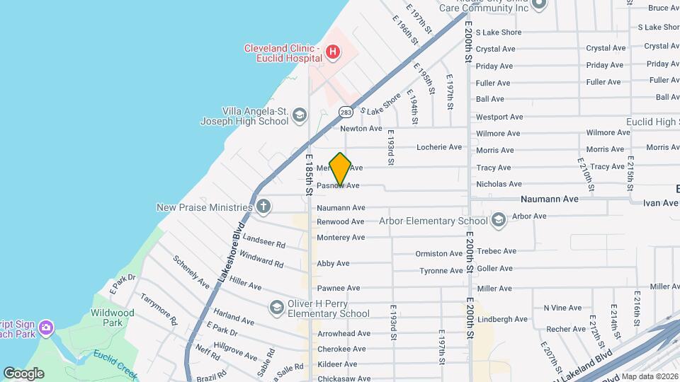 18800 Pasnow Ave Map and Location Details
