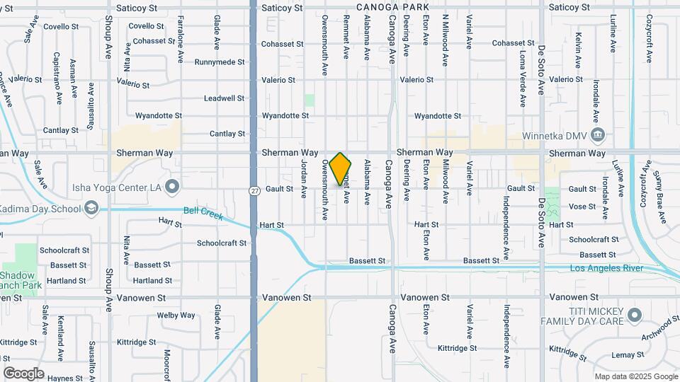 21600 Gault St Map and Location Details