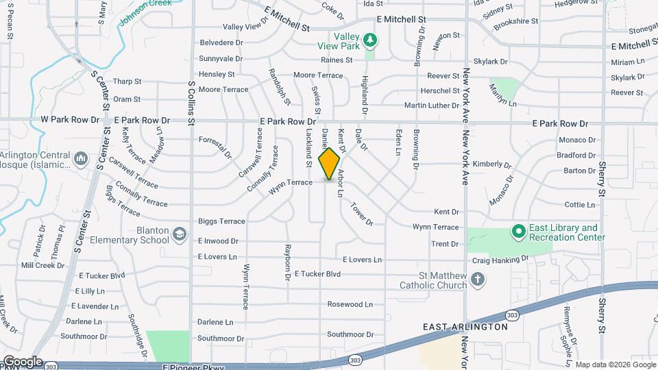 1601 Daniel Dr Map and Location Details