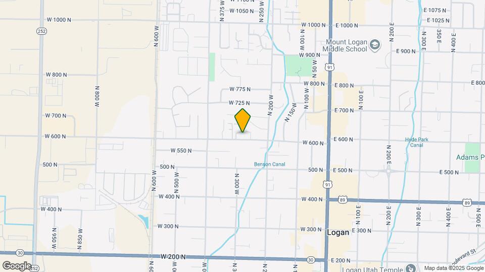 285 W 600 N Map and Location Details