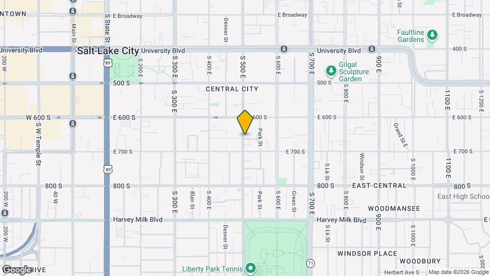 649 S 500 E Map and Location Details