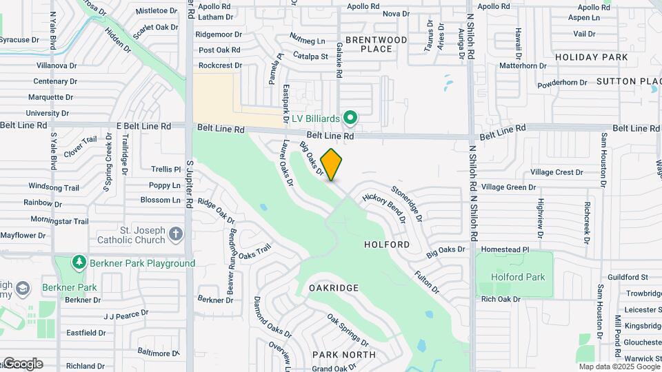 2926 Big Oaks Dr Map and Location Details