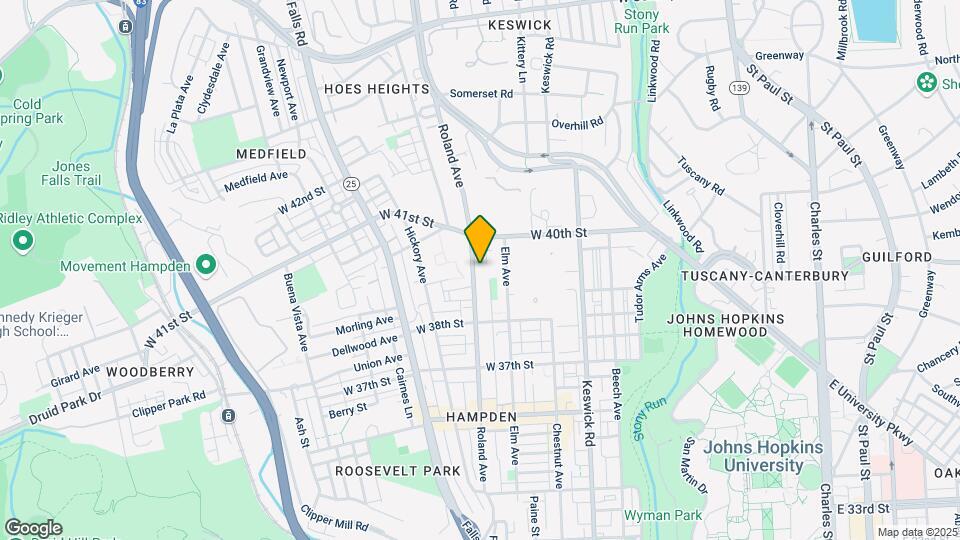 3921 Roland Ave Map and Location Details