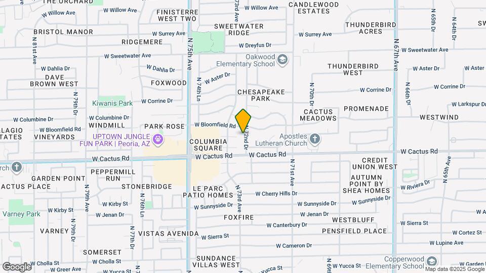 12340 N 72nd Dr Map and Location Details