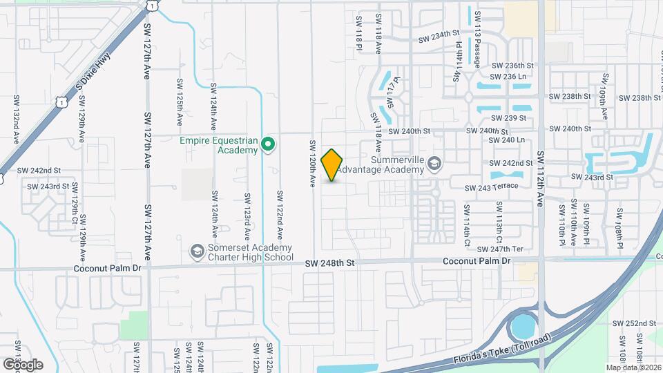 11942 SW 243rd St Map and Location Details