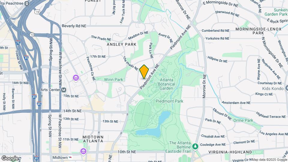 1294 Piedmont Ave NE Map and Location Details