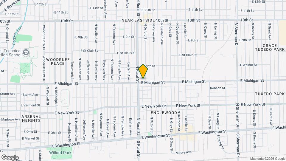2822 E Michigan St Map and Location Details