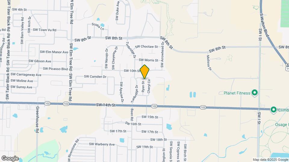 1103 Ryan St Map and Location Details