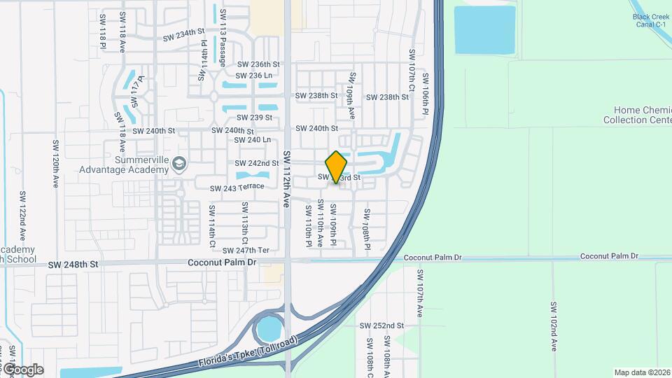 24376 SW 109th Ct Map and Location Details