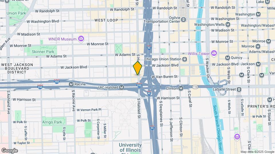 808 W Van Buren St Map and Location Details
