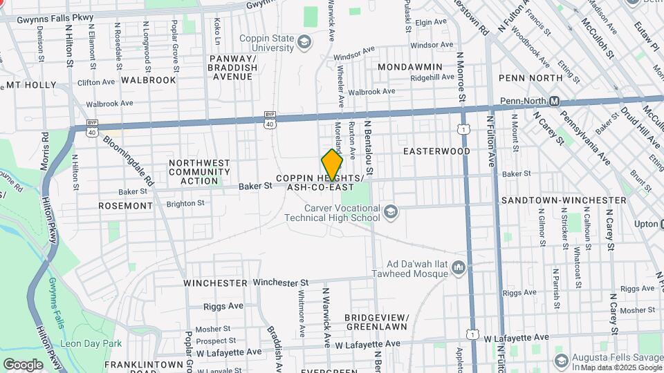 2401 Baker St Map and Location Details