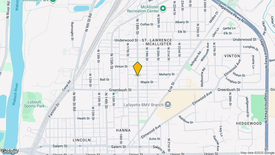 1608 N 18th St Map and Location Details