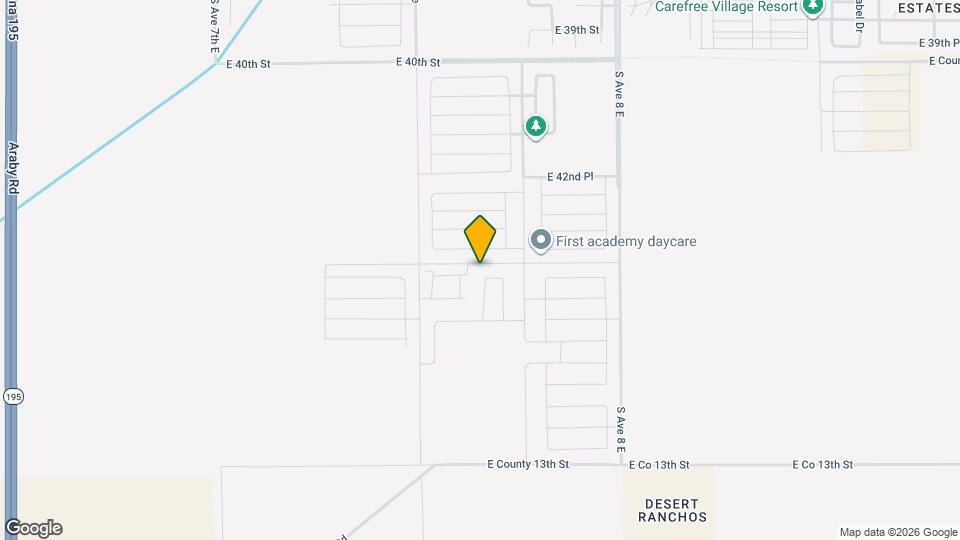 7604 E 44th Pl Map and Location Details