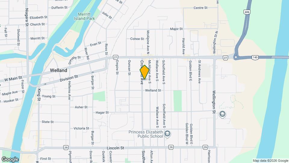 94 Crowland Ave Map and Location Details