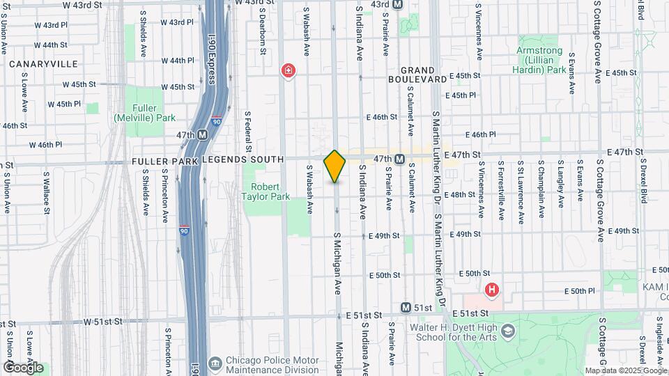 4742 S Michigan Ave Map and Location Details