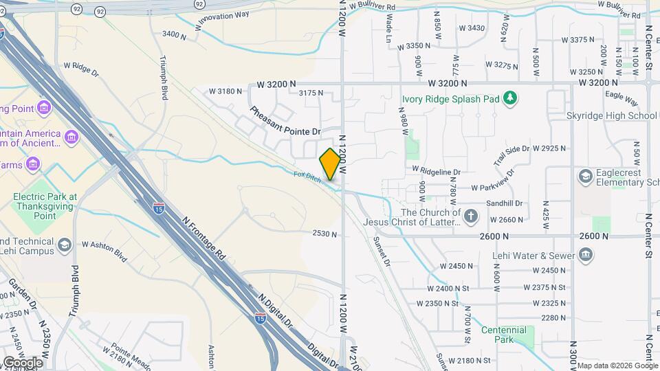 1247 N Bridalwood Loop Map and Location Details