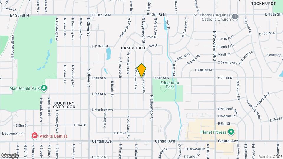 957 N Ridgewood Dr Map and Location Details