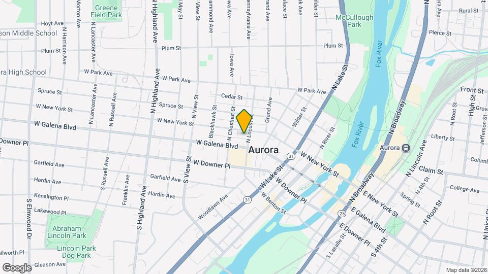 20 N Locust St, Unit Apt 1 Map and Location Details