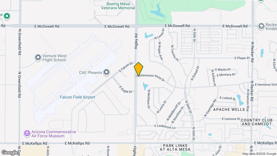 2431 N Higley Rd Map and Location Details