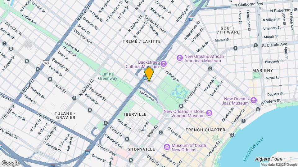 Residences at Treme Market Map and Location Details