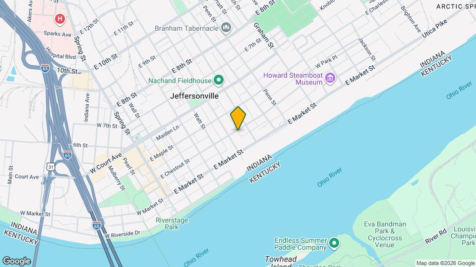 614 E Chestnut St Map and Location Details