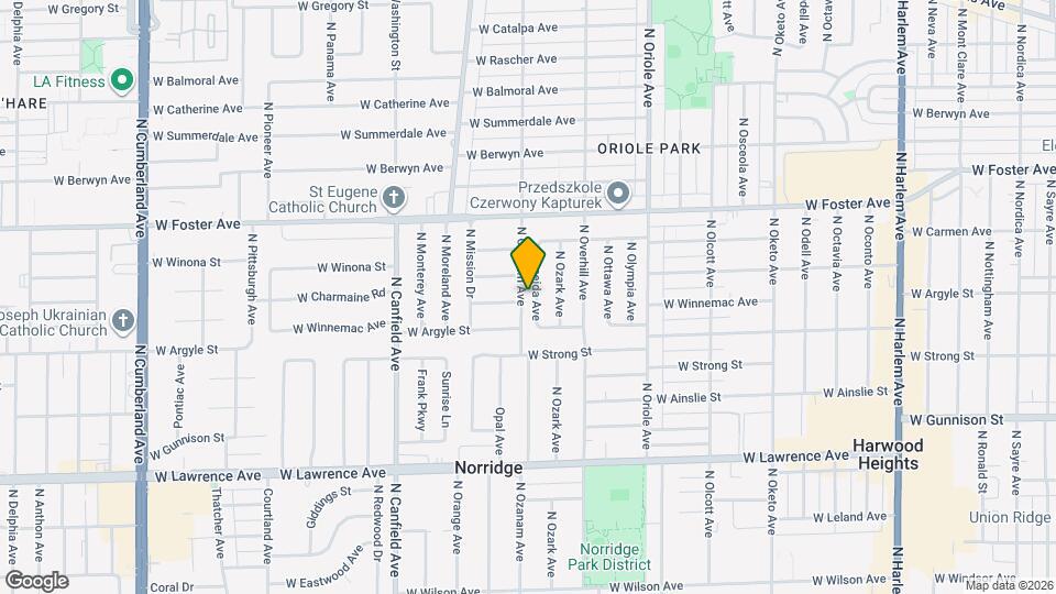 5028 N Oneida Ave Map and Location Details