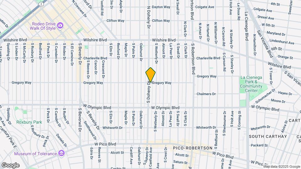 300 S Doheny Dr Map and Location Details
